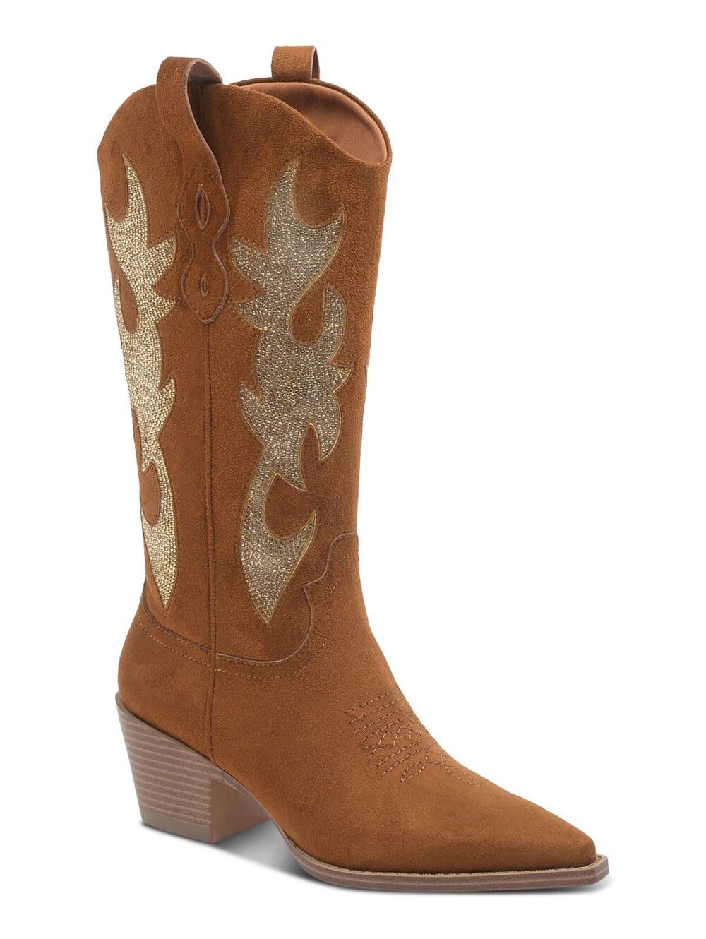Wild Pair Lucah Cowboy Boots, - Cognac Micro 6.5M ($99.50)